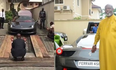 Watch As Nigerian Billionaire Struggle To Drive His Ferrari Through Makeshift Wooden Ramp - autojosh