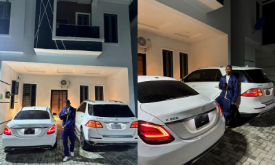 From Cleaner To Car Influencer : Ola Of Lagos Thanks God, Shows Off His All-white Mercedes Cars - autojosh