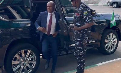 Moment Gov. Mbah Of Enugu State Arrived At Lion Building Complex To Assume Office (Video) - autojosh