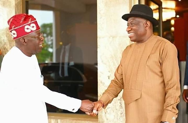 Goodluck Jonathan Visits Tinubu At The Villa, Arrives In Bulletproof Mercedes S-Class - autojosh 