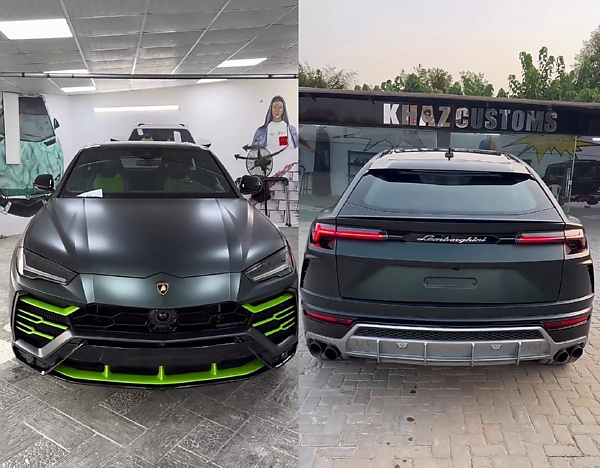 Khaz Customs Gives Wizkid’s ₦350 Million Lamborghini Urus A Stunning New Wrap - autojosh 