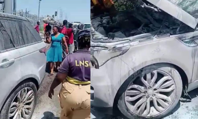 Range Rover Sport Catches Fire In Lagos As Land Rover Recalls 2018-2022 Models Over Engine Fire Risk - autojosh