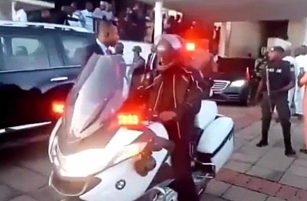 Check Out Senate President's Convoy, Including His Armored Mercedes S-Class, Police Motorcycle Outriders - autojosh 