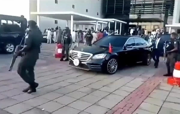 Check Out Senate President's Convoy, Including His Armored Mercedes S-Class, Police Motorcycle Outriders - autojosh 