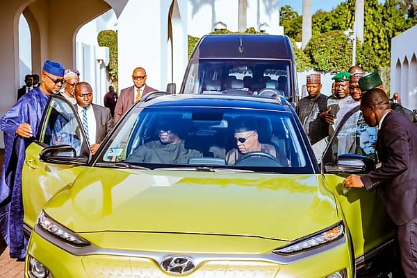 VP Shettima Inspects, Test-drove Nigerian-assembled Hyundai KONA Electric Car At NEC Meeting thumbnail