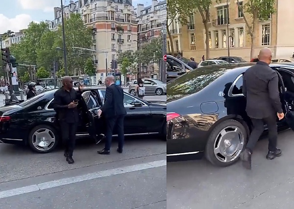 Tony Elumelu Shows How He Arrived In Style In A Mercedes-Maybach At 2023 VivaTech in Paris - autojosh