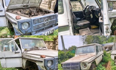 A Battered And Rusty 1994 Mercedes G-Wagon Body Sells For N13 Million At Auction In Kenya - autojosh