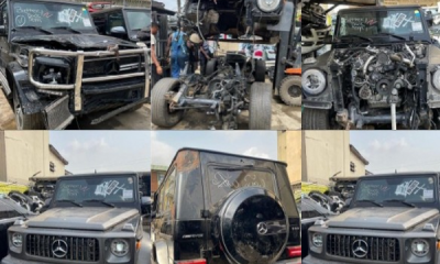 Bebex, A Lagos Mechanic, Shows Off The Before/After Upgrade Of An Accidented Mercedes-AMG G63 - autojosh