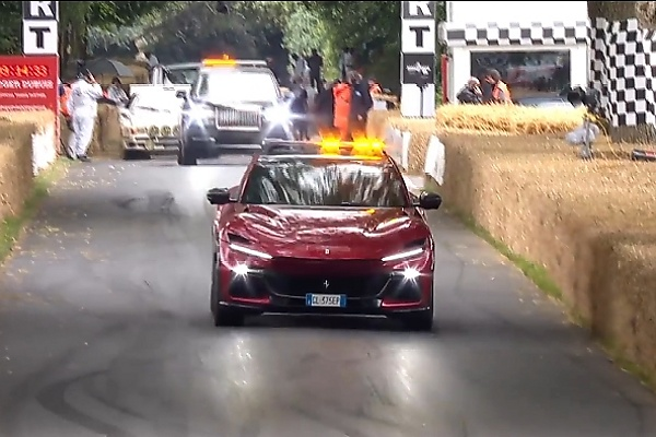 Photos : $380k Ferrari Purosangue 'Safety Car' Driving Around Goodwood Festival of Speed - autojosh 