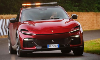Photos : $380k Ferrari Purosangue 'Safety Car' Driving Around Goodwood Festival of Speed - autojosh