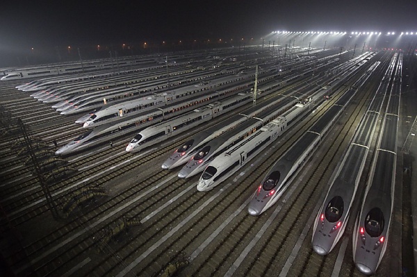 Moment A High-speed Bullet Train Overtakes A Regular Train In China - autojosh