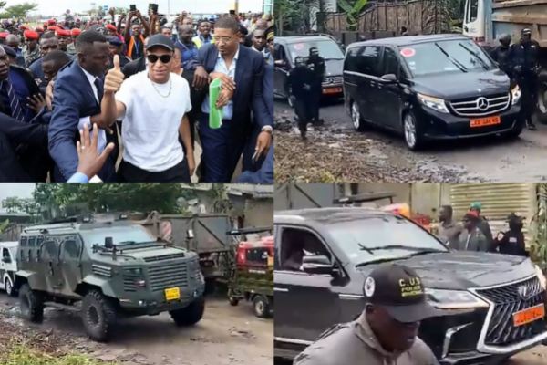 Check Out Kylian Mbappe's Convoy During His Visit To Cameroon - autojosh