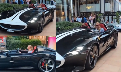 Man City Star Haaland Spotted In Monaco With A Roofless Ferrari Monza SP2 Worth $1.8 Million - autojosh