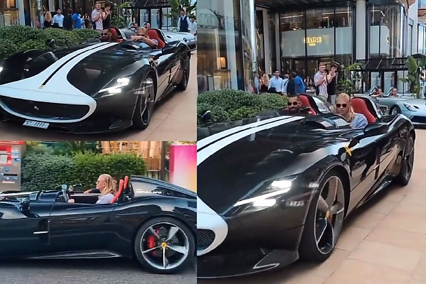 Man City Star Haaland Spotted In Monaco With A Roofless Ferrari Monza SP2 Worth $1.8 Million - autojosh