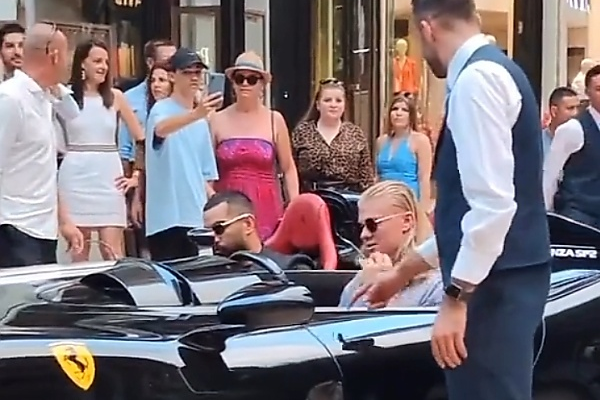 Man City Star Haaland Spotted In Monaco With A Roofless Ferrari Monza SP2 Worth $1.8 Million - autojosh 