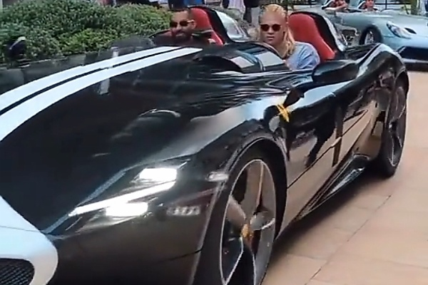 Man City Star Haaland Spotted In Monaco With A Roofless Ferrari Monza SP2 Worth $1.8 Million - autojosh