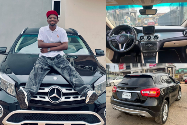 Nigerian Skit Maker, Erekere, Buys His First Car, A Mercedes GLA To Celebrate His Birthday - autojosh