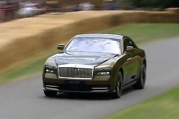 Watch : Rolls-Royce Pushed The Spectre To Its Limit At The Goodwood Festival Of Speed - autojosh 