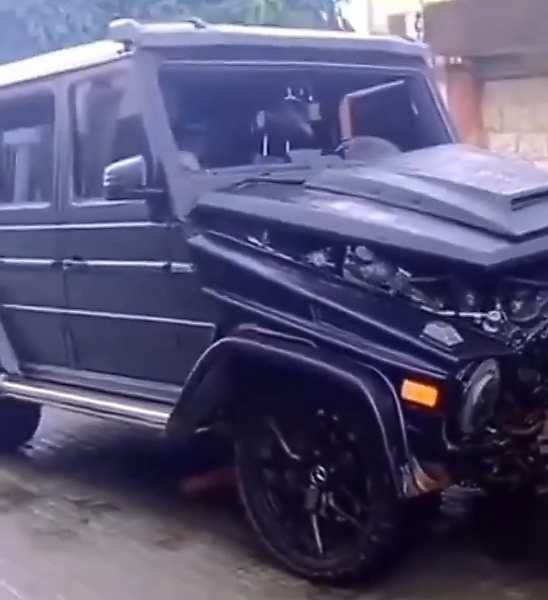 Singer Portable Crashes His N250 Million Mercedes-Benz G-Wagon - autojosh