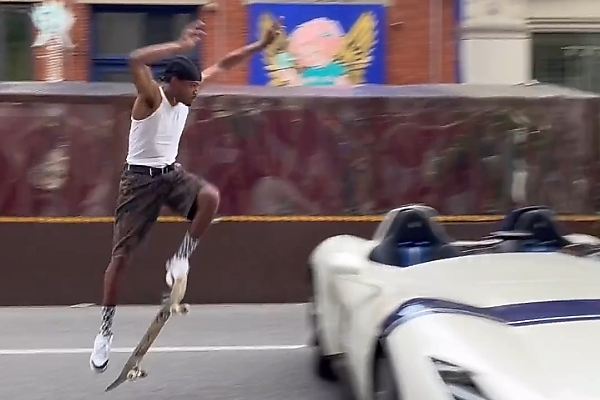 Watch American Professional Skateboarder Jump Over Ferrari Monza SP2 Worth $5 Million - autojosh 