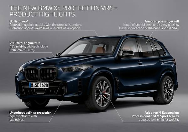 2024 BMW X5 Protection VR6 Arrives As 530-hp Armor-plated SUV - autojosh