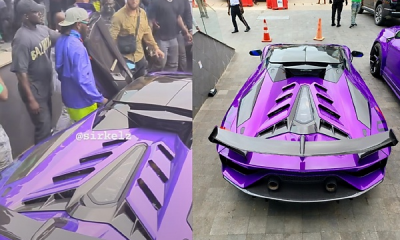Burna Boy Pull Up In $1Million Lamborghini Aventador SVJ At Lagos Restaurant - autojosh