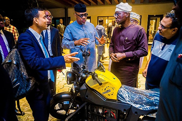 Gov Dapo Abiodun Test-drives Electric Motorbikes That Will Be Gifted To Transporters In Ogun - autojosh 
