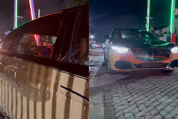 Davido Pulls Up To An Event While Seated In The First-class Seat Of Mercedes-Maybach S-Class By Virgil Abloh - autojosh