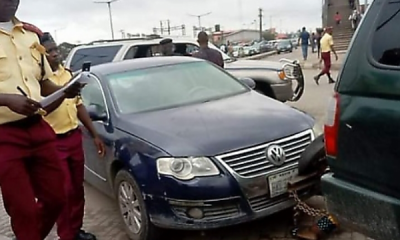 Fake LASTMA Driver Arrested While Trying To Steal A Car With A Towing Van - autojosh