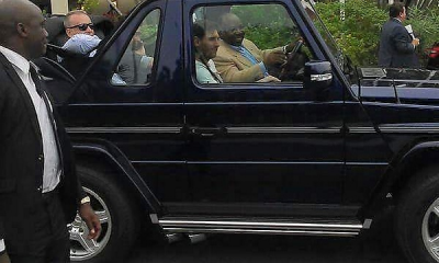Gabon Coup : When Ali Bongo, The Now-ousted President Chauffeured Lionel Messi In A G-Wagon - autojosh