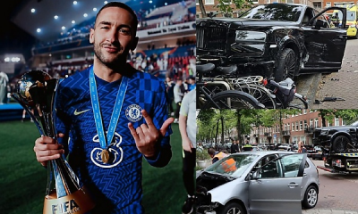 N350 Million Rolls-Royce Cullinan Owned By Chelsea Star Hakim Ziyech Collides With VW Polo - autojosh