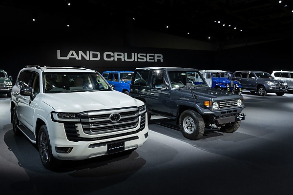 Today's Photos : Check Out The Iconic Land Cruisers On Display At The Unveiling Of 2024 Prado - autojosh