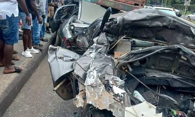 LASTMA Rescues 3 As Speeding 40ft Container Truck Collides With 2 Toyota Camrys, Tipper - autojosh