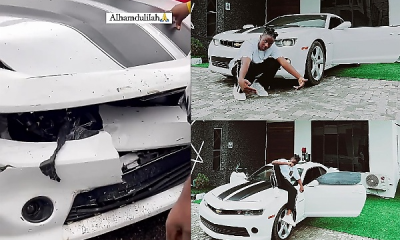 Mechanic Crashes A Chevrolet Camaro Nigerian Singer Feranbanks Bought Last Month - autojosh