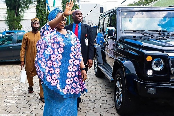 Minister of State, Police Affairs Imaan Sulaiman-Ibrahim Departs For Work In ₦60m Innoson IVM G80 SUV - autojosh 
