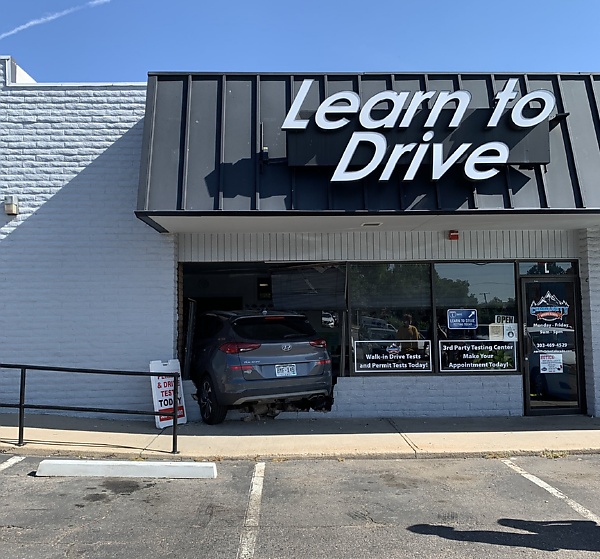 Newly-hired Driving Instructor Fired After Crashing Into The Driving School Building - autojosh 