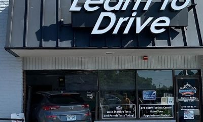 Newly-hired Driving Instructor Fired After Crashing Into The Driving School Building - autojosh