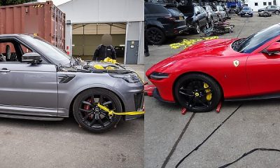 A Ferrari, Range Rover Stolen From 2 Premier League Footballers Found In Containers Enroute To Dubai - autojosh
