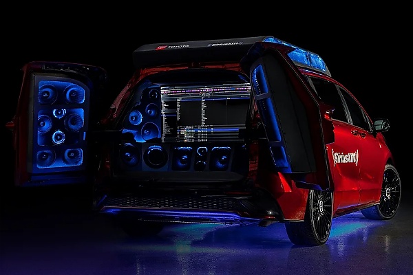 DJ Cuppy Will Like This : Toyota Transforms Sienna Into An Ultimate Party Van With 60 Speakers, 43-inch TV - autojosh 