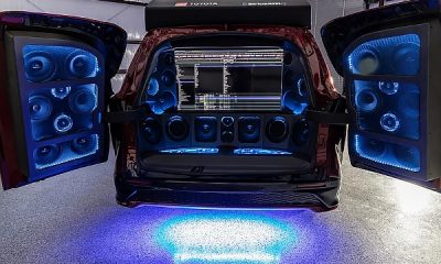 DJ Cuppy Will Like This : Toyota Transforms Sienna Into An Ultimate Party Van With 60 Speakers, 43-inch TV - autojosh