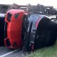 A Transporter Carrying 9 Supercars Including Aventador And Bentley Continental, Overturns - autojosh