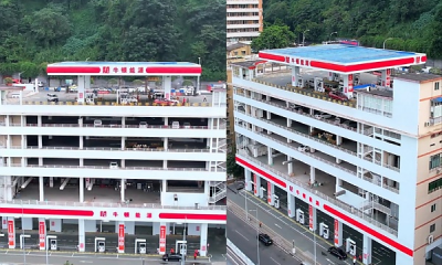 6-Story Building In China Has A Filling Station At The Top And On First Floor, Car Parks In The Middle - autojosh
