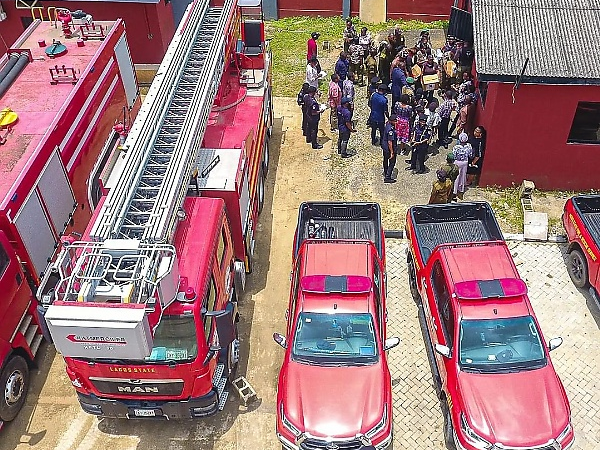 Commissioner Tours Lagos Fire Stations, Presents Fire Fighting Truck To Park View Residents - autojosh 