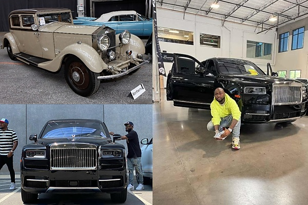 “I Have 2 Rolls-Royces, But I Don’t Have One Like This”, Davido Says After Spotting Classic Phantom II In Dubai - autojosh