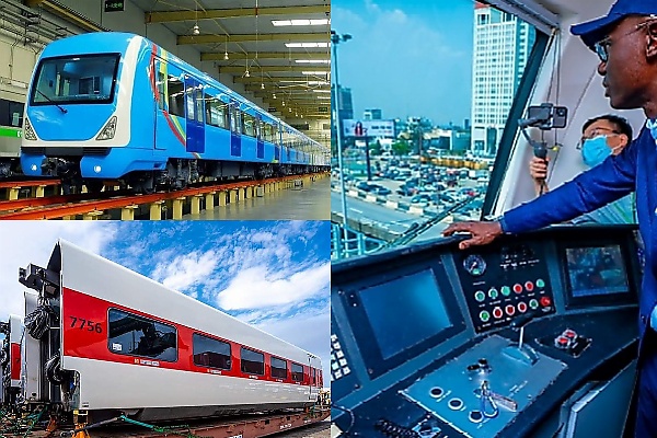 Here Are The Routes, Train Capacity Of The Lagos Blue Line Rail And The Red Line Rail - autojosh