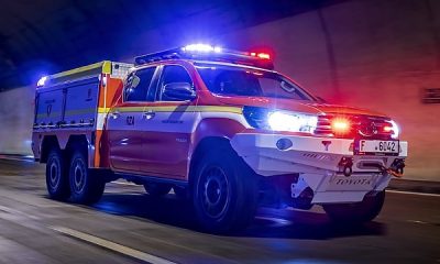 UK Company Turns Toyota Hilux Into 6-wheeled Rapid Response Vehicle To Fight EV Fires - autojosh