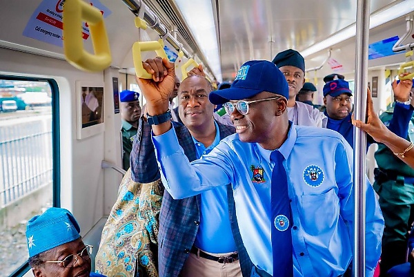 Sanwo-Olu Flags Off Commercial Operations Of Lagos Blue Rail With 800 Passengers Onboard Electric Train - autojosh 