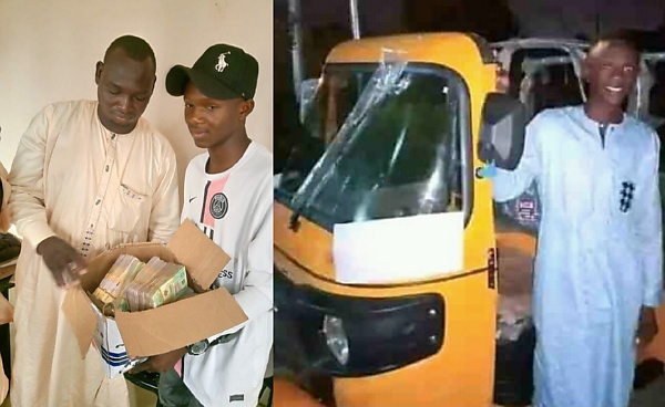 Tricycle Rider Who Returned ₦15m To Passenger In Kano Gets ₦400k, Brand New Keke As Reward - autojosh