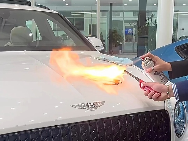 Bentley GM Couldn't Watch A Lady Spray Paint And Flames A Bentayga To Show Her Paint Protection Product - autojosh 