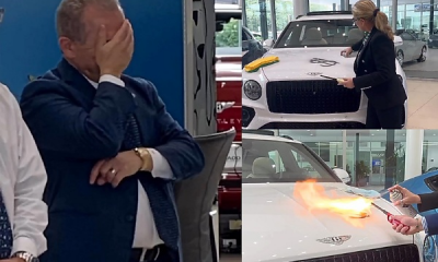 Bentley GM Couldn't Watch A Lady Spray Paint And Flames A Bentayga To Show Her Paint Protection Product - autojosh